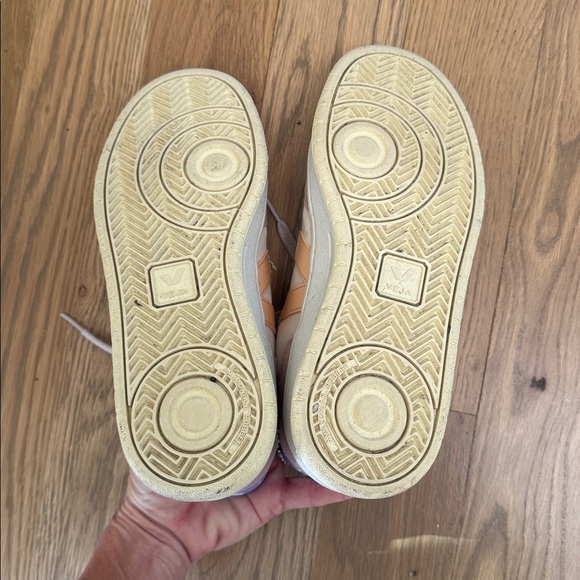 VEJA V-10 SUEDE MULTICOLOR PEACH sneakers size 7.5 - Picture 13 of 13